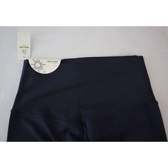 OFFLINE by Aerie Women's Sz S Steel Blue Real Me High Rise 3/4 Cropped Leggings - Picture 5 of 8
